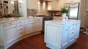 Kitchen Cabinet Refinishing in Old Metairie by Sylvia T Designs.