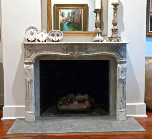 Sylvia T Designs - Plaster applied over tile on a hearth in a Covington, Louisiana residence.
