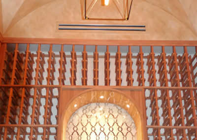 Sylvia T Designs - A hand-brushed glazing in a residential wine cellar groin vault in Covington, Louisiana.